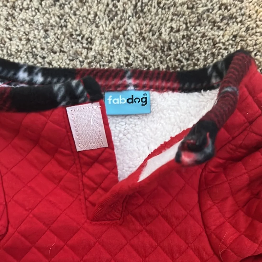 NWOT Size Large Lined Red Dog Outfit